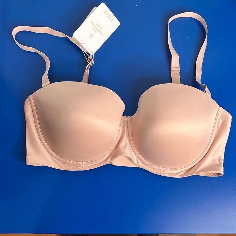 Wolford Sheer Touch Bandeau Bra 34D Rosepowder - Picture 9 of 16
